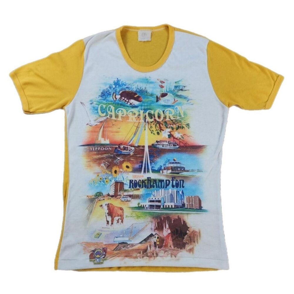Vintage Capricorn Tourist Organization T-shirt Australia 1970s